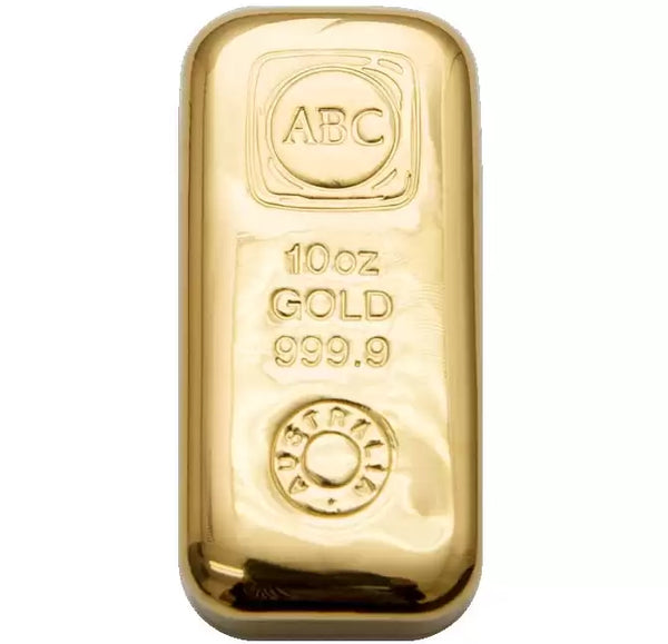 10oz ABC Gold Bar 9999 purity