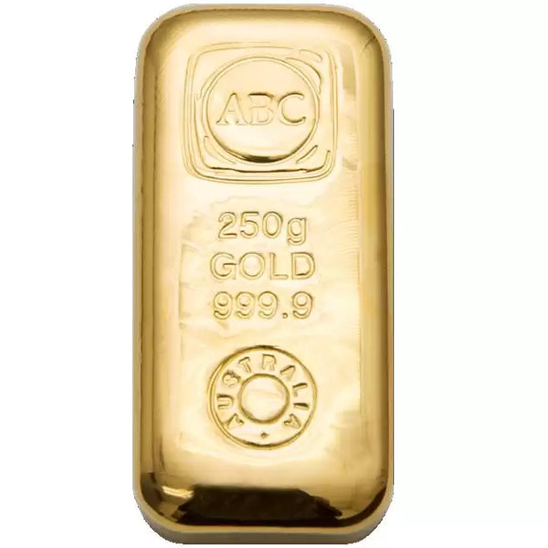 250gram ABC Gold Bar 9999 purity