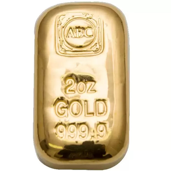 2oz ABC Gold Bar 9999 purity