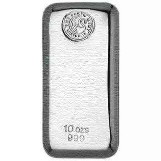431 silver bullion bars 10oz perth mint cast silver bullion bar 