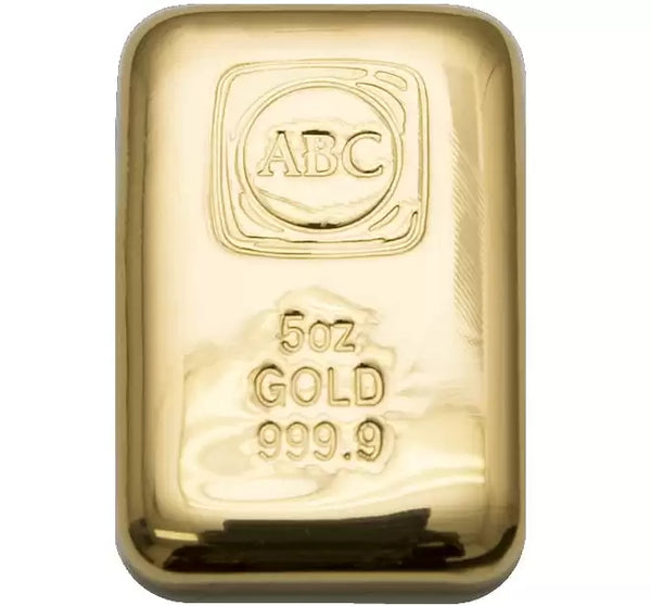 5oz ABC Gold Bar 9999 purity