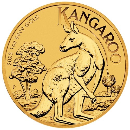 Perth Mint 2023 Kangaroo Gold Coin - 1oz