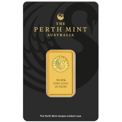 perth mint kangaroo gold bar 20 gram
