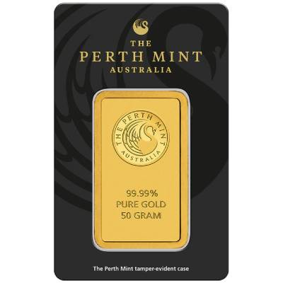 perth mint kangaroo gold bar 50 gram