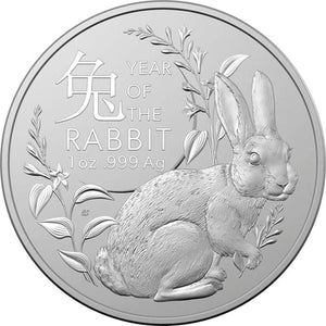 silver royal Australian mint luna rabbit