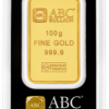 100g ABC Bullion Gold Minted Tablet