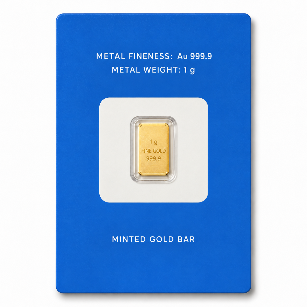 Minted Gold Bar – 1 gram, 999.9 Fine Gold (Dealer’s Choice)