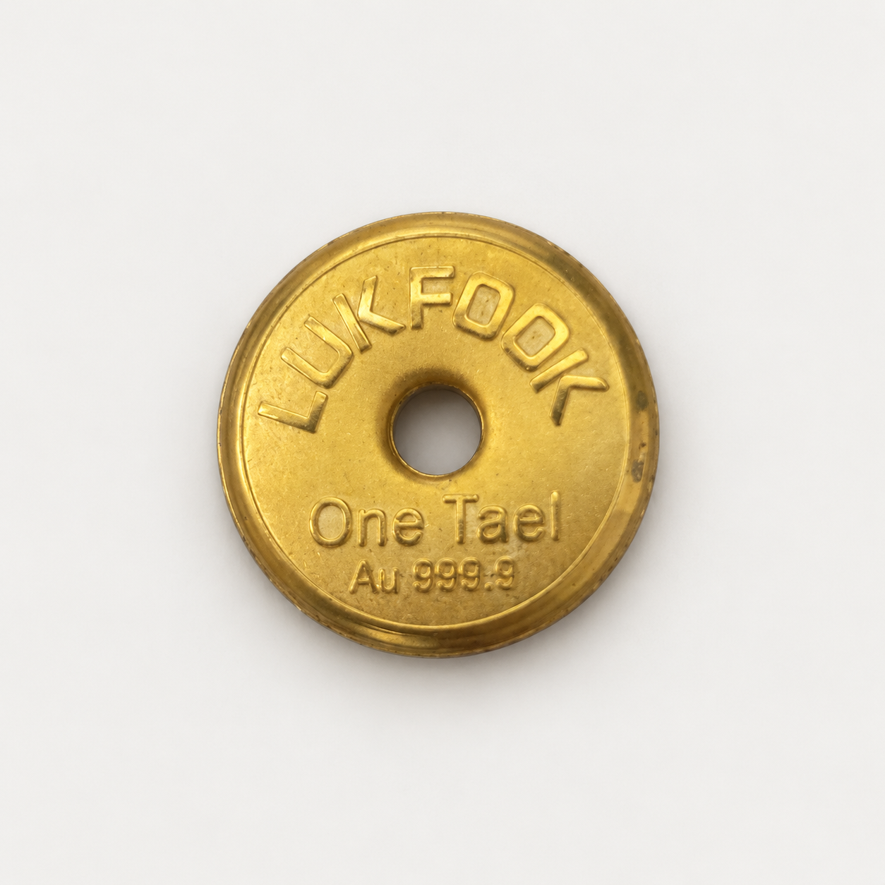 Luk Fook One Tael (37.5 grams) Gold Coin (六福珠寶) – 999.9 Fine Gold